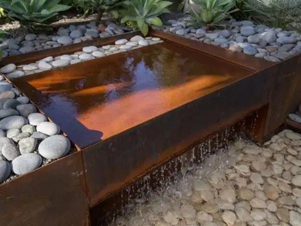 北辰耐候钢水景